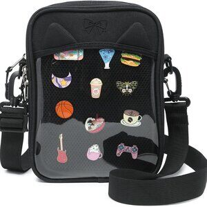 Versatile Cat Ears Ita Bag - Stylish Canvas Purse for Anime, Travel & Daily Use